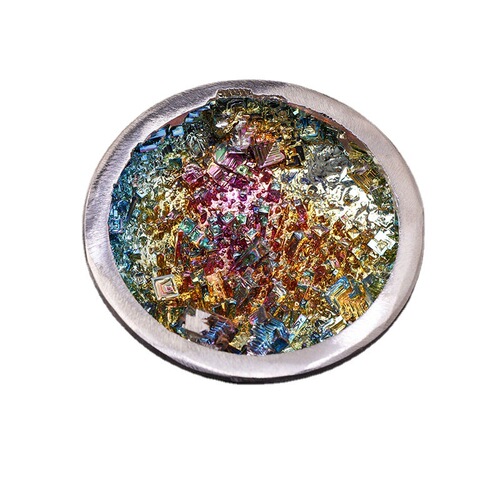 Cross-border bismuth ore cornucopia ornaments, natural mineral bismuth ore bowls with edges, bismuth crystals, colorful bismuth ore specimen ornaments