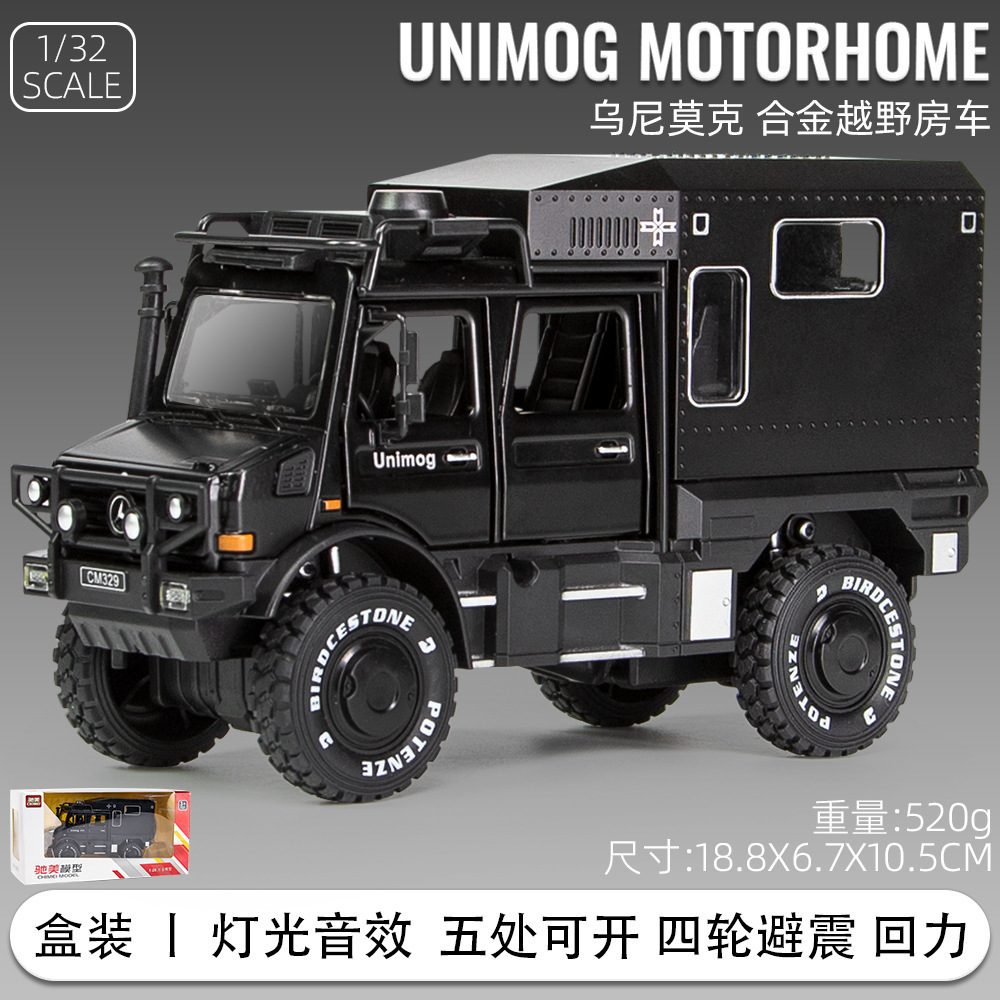 Chimei aleación coche modelo 1:28 dachi wunimok off-road vehículo puerta juguete coche sonido y luz modelo decoración colección