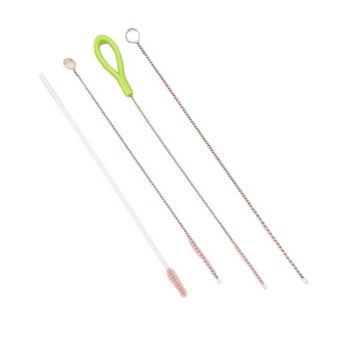 Stainless steel straw cleaning brush, bottle nipple test tube cup cleaning tools spiral head brush water cup steel wire