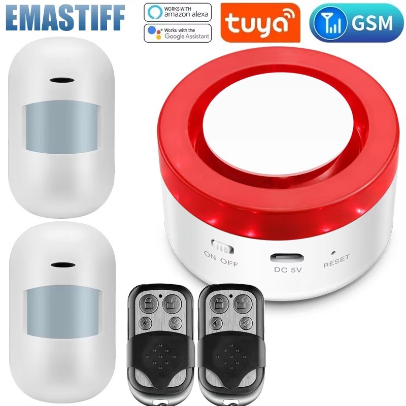 涂鸦智能WIFI报警主机防盗报警器家用商用防盗系统人体移动探测