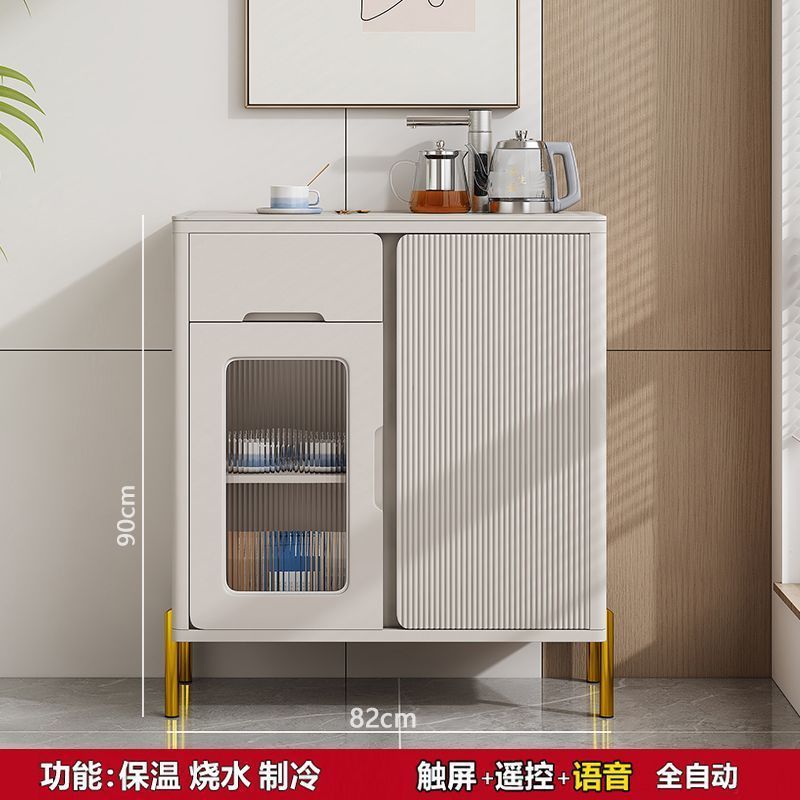 2025 nuevo gabinete de bar de té doméstico de madera china de alta gama totalmente automático dispensador de agua inteligente desinfección gabinete todo en uno