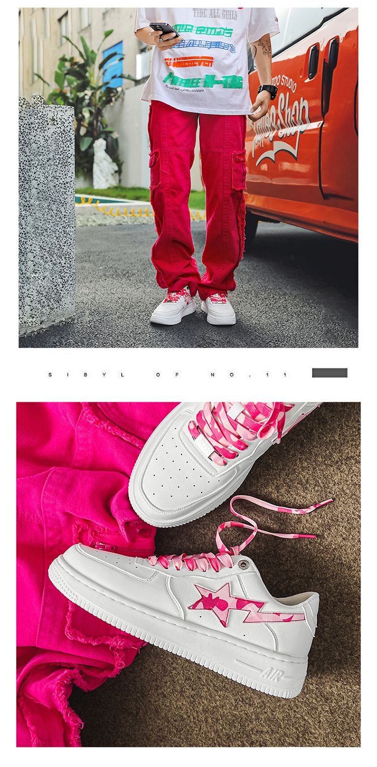 Herren Star Skateschuhe Modische Weiße Sneaker Für Den Alltag_voghion.com