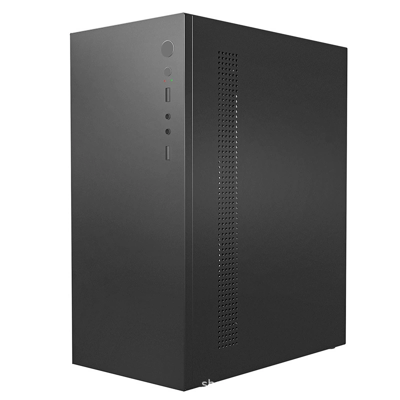 Корпус для настольного ПК H2, 0.6 мм сталь, поддержка mATX/ITX, GPU до 260 мм, высота CPU до 135 мм (черный)