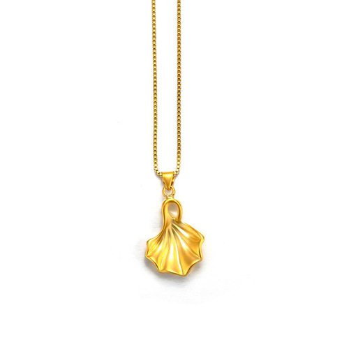 Seiko Vietnamese Sand Gold Leaf Pendant Women's Boutique Pinduoduo Ginkgo Leaf Necklace Pendant