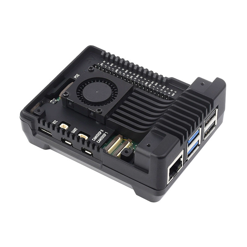 Raspberry Pi 5-го поколения, специальный корпус из алюминиевого сплава с встроенным радиатором и вентилятором, корпус Argon Neo из алюминиевого сплава