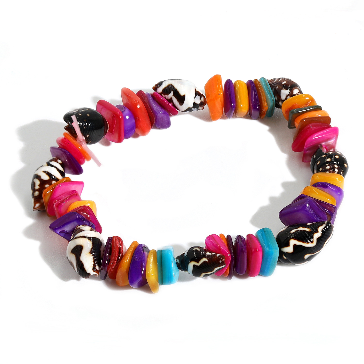 Bracelet De Couleur De Coquille De Pierre Concassée À La Mode display picture 23