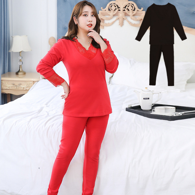 New Warm Bell Slimming Look Plus Size Pajamas Women's Tight Home Clothes Set Body Shaping Intimates Comfortable