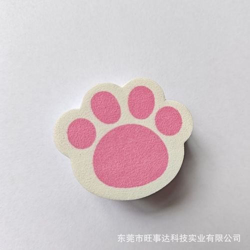 Bathroom glass mirror faucet magic wipe, pink cat paw mirror cleaner, washbasin glass cleaning sponge