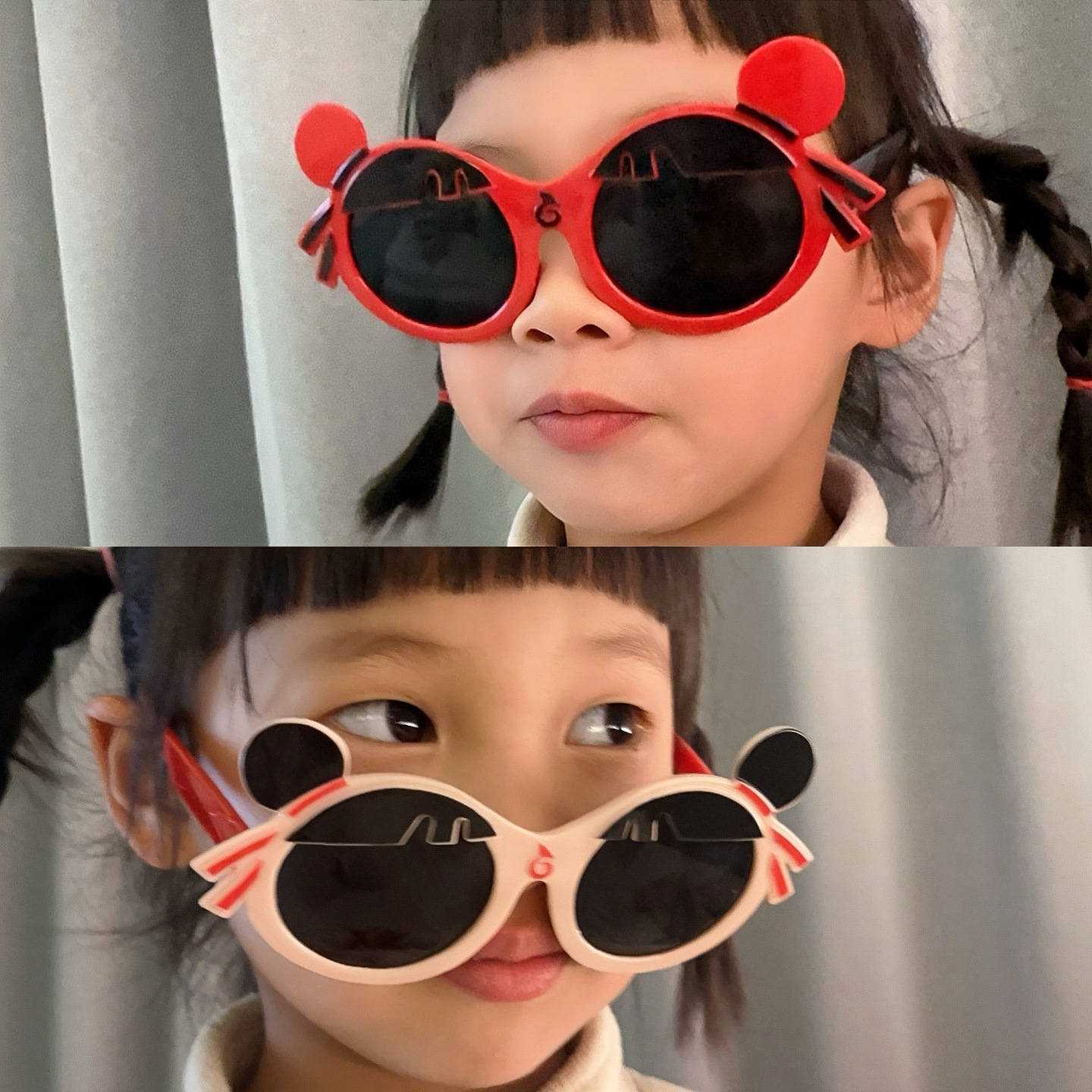 Lentes de Sol Infantiles de Dibujos Animados Resina y Lente AC con Protección UV