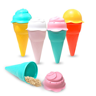 Cross-border wholesale children's beach toys ice cream sand mold accessories play sand play snow mold space sand impression suit