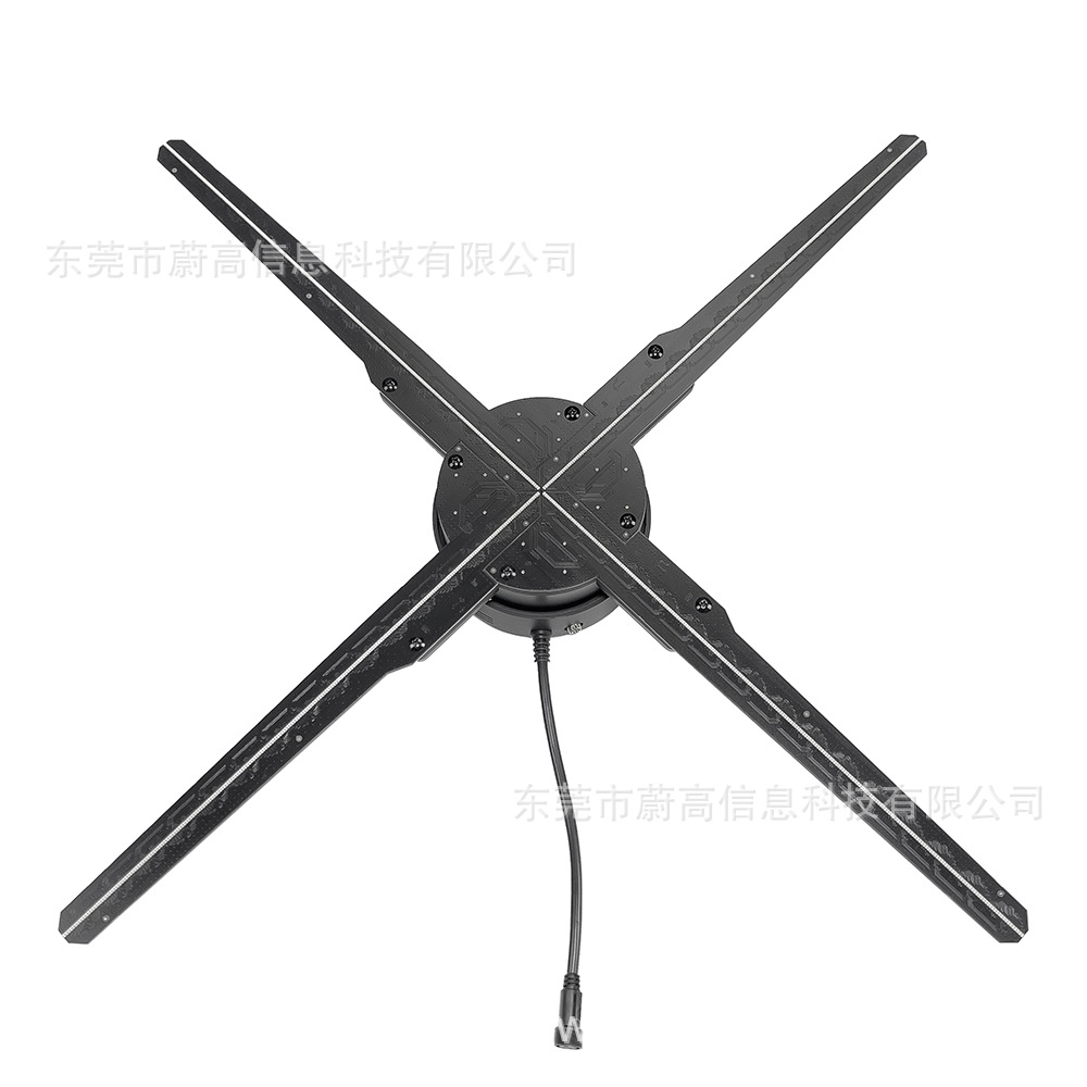 3d全息风扇实时传输HDMI投屏裸眼立体投影仪广告机无延时悬浮成像