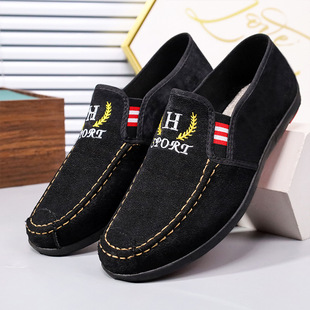 Beijing men's shoes beef tendon cloth shoes new breathable casual shoes work shoes wear-resistant non-slip slip canvas shoes