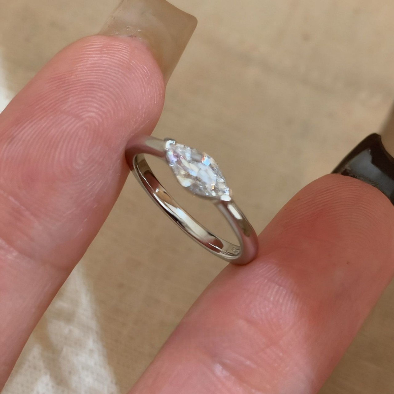 Marquise Diamond Women's Vintage Tail Ring High-end Jewellery_voghion.com