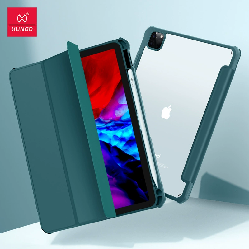 Защитный чехол для планшета 讯迪, для iPad Pro 12.9 (2022) с отделением для стилуса, прозрачный, против выпадения
