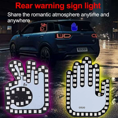 car finger light gesture: Tail light