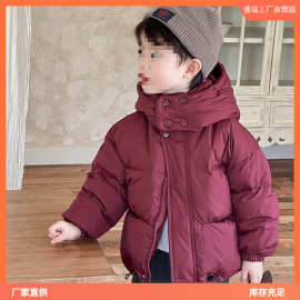 2025儿童棉服冬季短款加厚男女童中小童冬季防风卡通外套时尚潮流