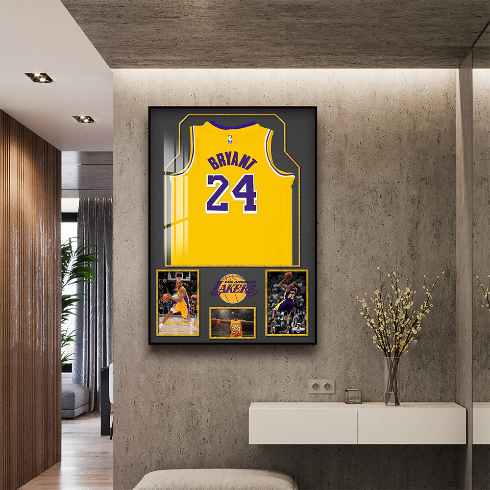 Pintura decorativa de jersey para sala de estar, pintura conmemorativa de estrellas para pasillo, entrada, pintura física calada, artesanía calada.