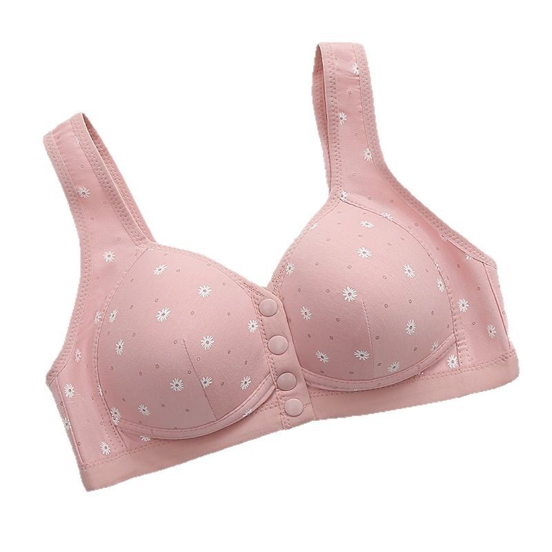 中高年ママ下着 レディース ベスト風 大きいサイズ 夏 薄手 シームレス ノンワイヤー プッシュアップ サイド収縮ブラ|undefined
