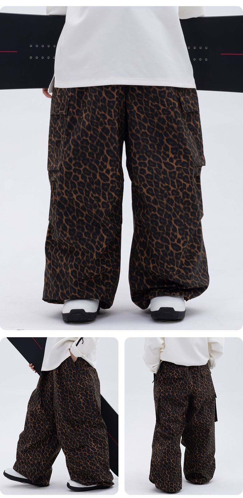 001 SNOWVERB Snowboard OVERSIZE Cross-Border Pants Women's Ski Suit Waterproof Loose Men's Outdoor_voghion.com