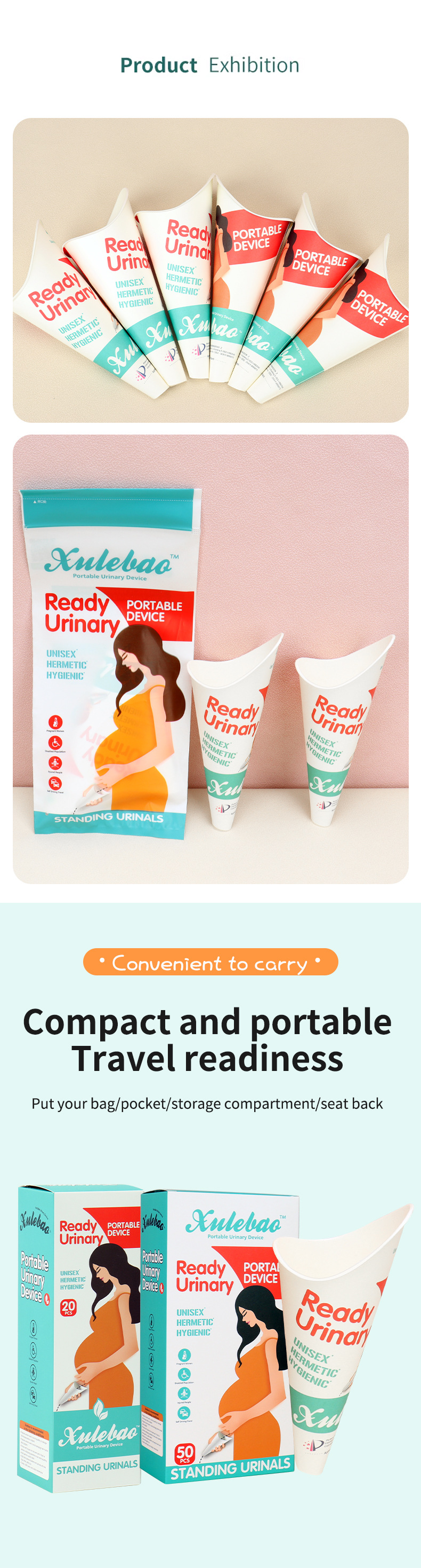 Xulebao Female Urinal for Post-Hemorrhoid Surgery, Urine Funnel for Outdoor Travel Emergencies, Urination Device for Car Use