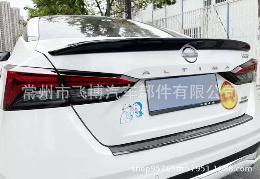 Suitable for 2019-2021 Nissan 7th generation new Teana rear spoiler, modified sporty style, no-drill decorative spoiler