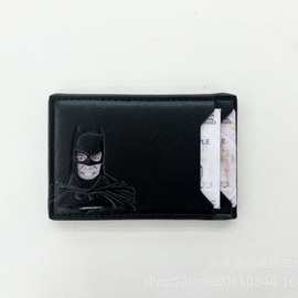 跨境男士钱包卡包卡套多卡位英雄小队蝙蝠侠镂空港澳通行证可用