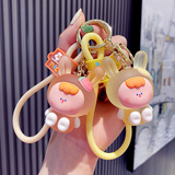 Мультяшный милый брелок, трендовые модные ключи от машины, подвеска