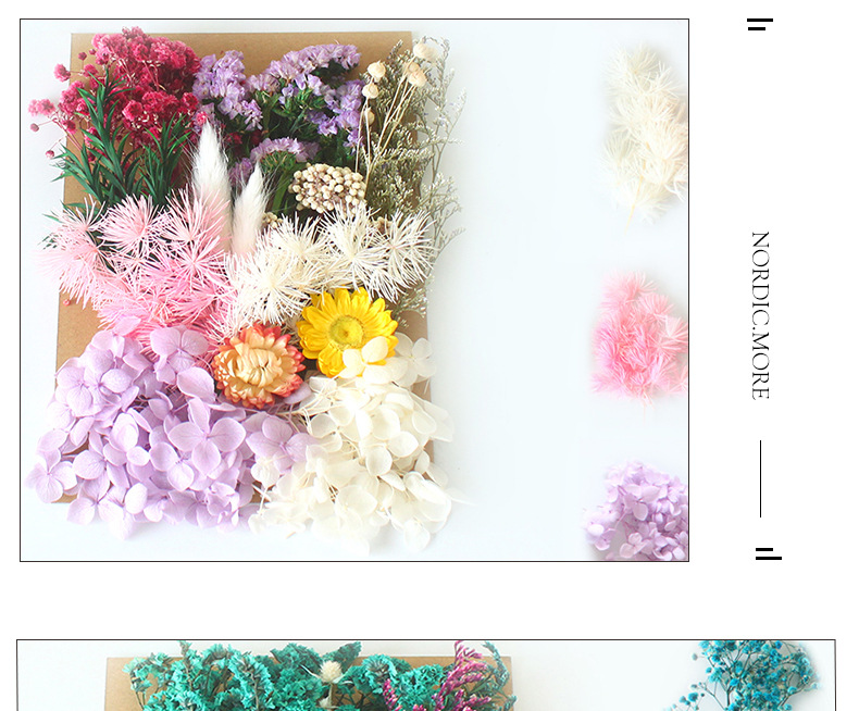 Pastoral Colorful Dried Flower Wedding Graduation Birthday Bouquet display picture 3