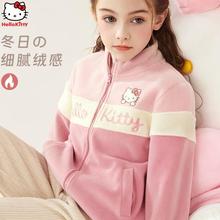 女童外套秋冬装加绒加厚2025新款儿童休闲卫衣洋气中大童上衣童装