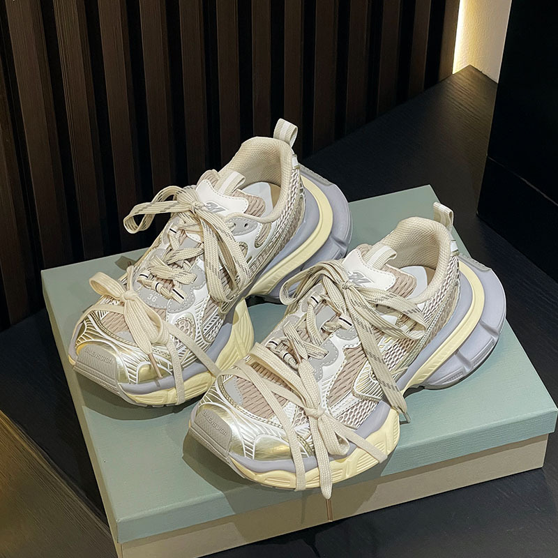 2026 Autumn New Paris 3XL Ninth Generation Dad Shoes for Men and Women, Thick-Soled Height-Increasing Casual Vintage Sneakers