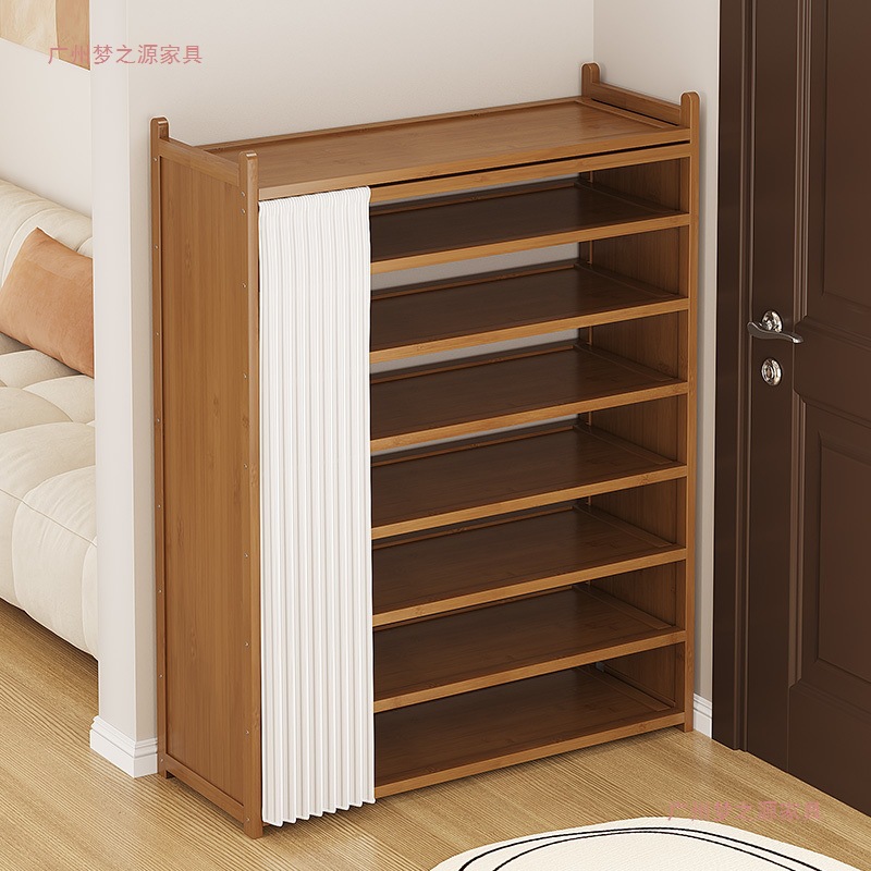 Simple Shoe Cabinet Shoe Rack Door Shoe Entry Storage Cabinet Shoe Rack Dormitory Multi-Layer Clearance Wall Storage Rack