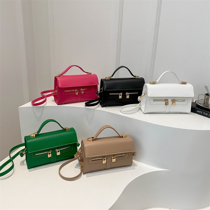 2024 nuevo diseño casual de moda con doble cremallera, temperamento cruzado de un solo hombro personalizado y simple,_voghion.com