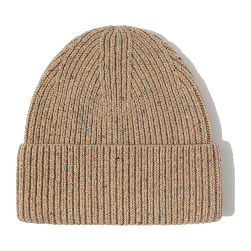 欧米の秋冬の冷たい帽子wool beanieの大きい頭の周りは厚い男女の帽子の純粋なウールのニットの帽子の越境の現物を覆います。|undefined