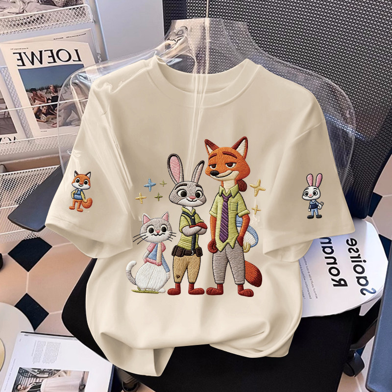Qızlar üçün yeni model pambıq yay qısaqol köynək