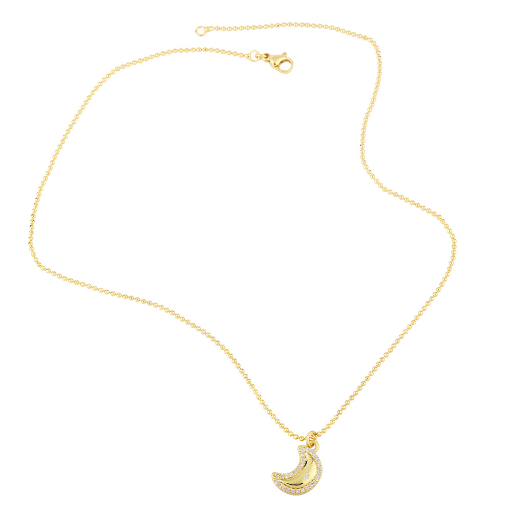 new clavicle chain diamond earth planet moon necklace
