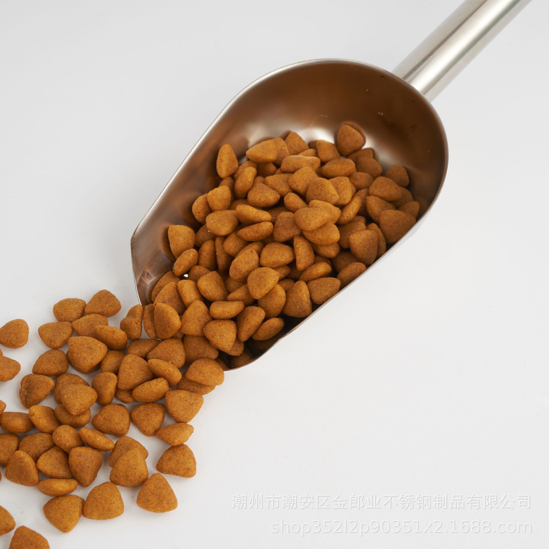 不锈钢宠物粮铲勺子大号猫粮勺狗粮勺泰迪宠物喂食器宠物用品批发