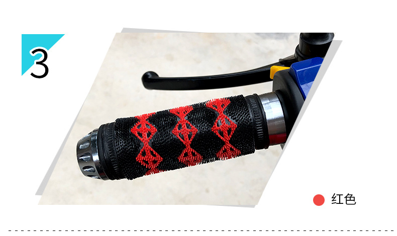 Universal Electric Vehicle Motorcycle Handlebar Cover Rubber Cover Rubber Anti-Slip Handlebar Cover Throttle Rubber Cover Grip Cover Wholesale