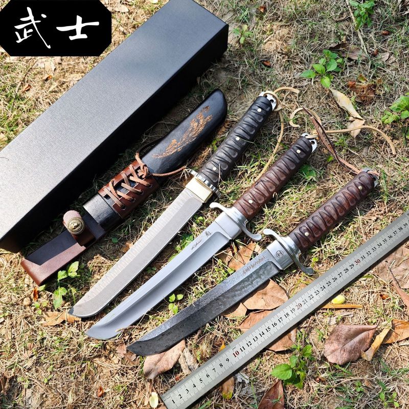 外贸现货出口热销大武士一体直刀户外求生随身刀户外野营锋利直刀|undefined