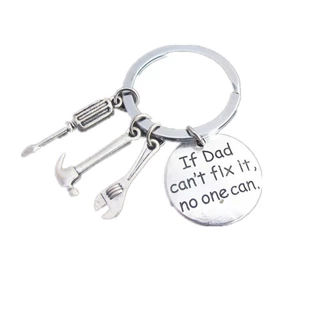 Брелок с инструментом и надписью If Dad Can't Fix it No One Can