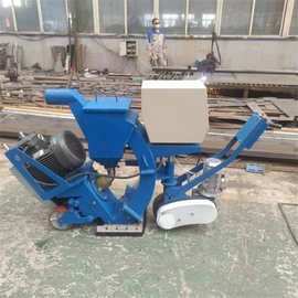 混凝土路面抛丸机 钢板除锈手推式抛丸机机场跑道抛丸机 图片