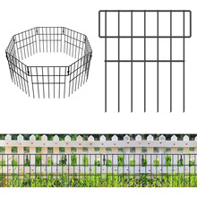 跨境T型金属户外花园围栏 落地室外草坪花架庭院装饰栅栏动物护栏