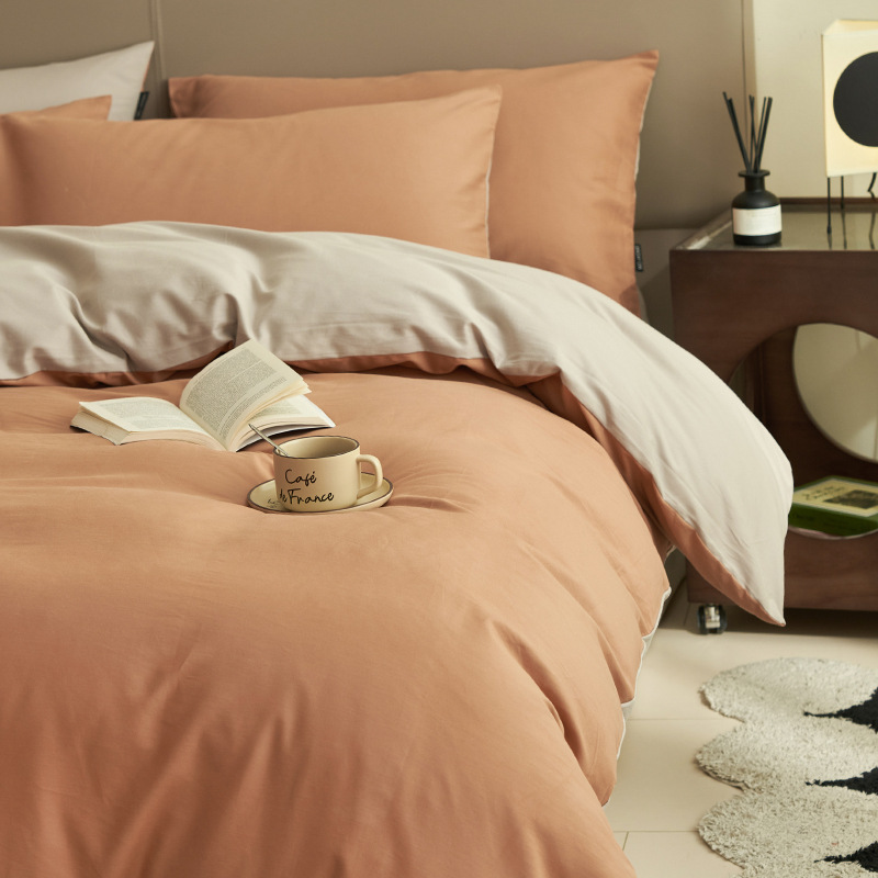 Una cama de cuatro piezas de algodón 2025 nuevo edredón sábanas de cubierta dormitorio de estudiantes de tres piezas de cama Kasa4