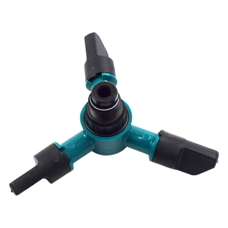 Заглушка заземления пластиковая трехвилочная спринклерная Балконная охлаждающая батутная вращающаяся треугольная насадка бытовой садовый спринклер для газона