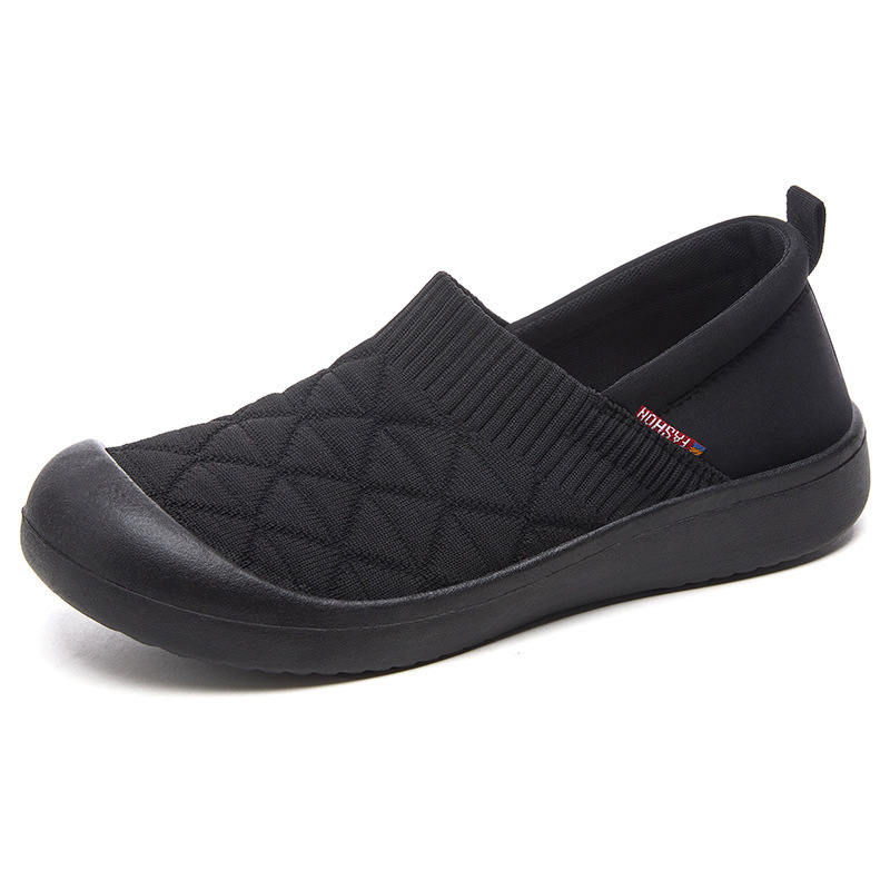 Zapatos para mujeres de verano nuevos zapatos de tela de un pie viejos zapatos de tela de Beijing ligeros con suela suave cómodos zapatos de madre versátiles