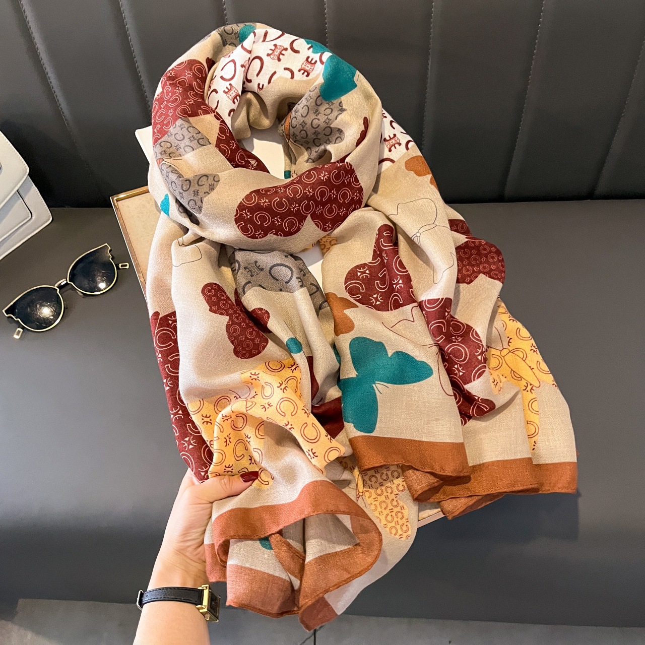 면과 린넨 스카프-38