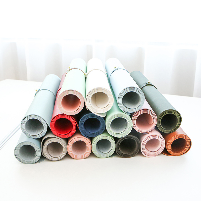 Fabricante en stock Amazon transfronteriza alfombrilla de ratón de cuero grande impermeable almohadilla de escritorio de oficina estudiante almohadilla de escritura logotipo impreso