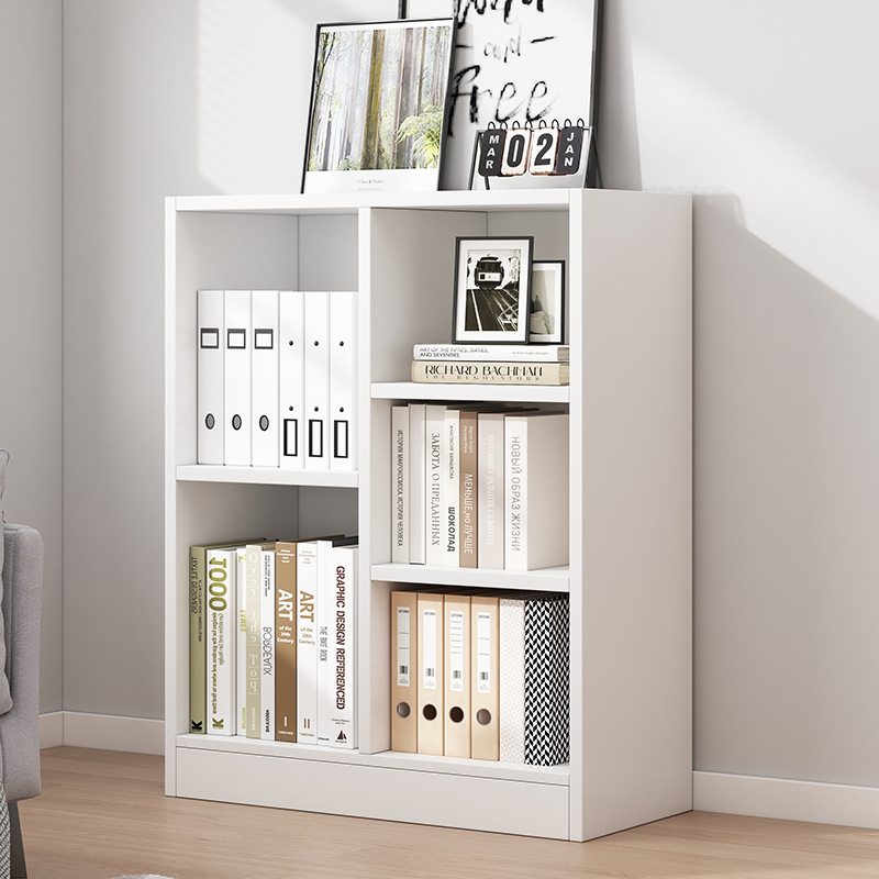 Estante de libros moderno y simple pequeño contra la pared estante de almacenamiento multifuncional sala de estar muestra estante de libros estrecho