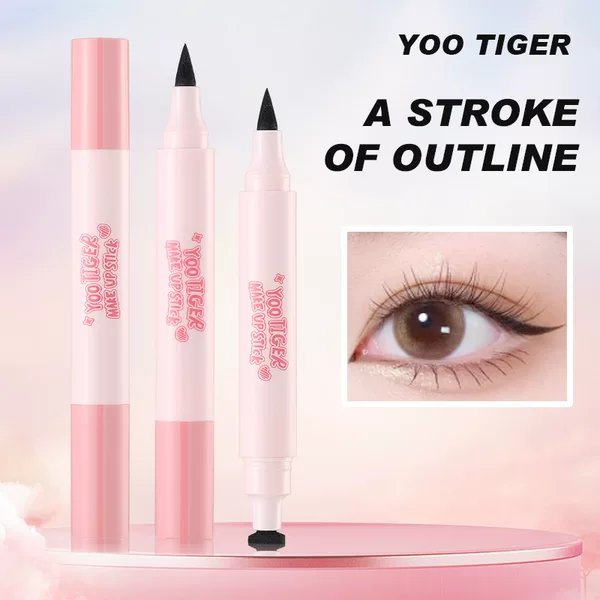 [Export Only/Cross-Border Yoo Tiger] Naturally Smooth and Smudge-Proof Double-Ended Stamp Eyeliner 6526