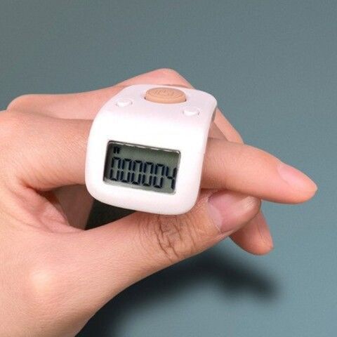ワンハートカウンター 発光充電式ハンドカウンター 電子デジタル表示カウンター ハンドプレスリング型ポイントカウンター|undefined