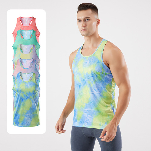 Racing Running Quick-Dry Tank Top Breathable Sweat-Wicking Spring Summer Men Women Marathon Training Top Sleeveless Quick-Dry Shirt